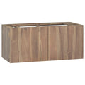 vidaXL Wall-Mounted Bathroom Cabinet 35.4"x15.4"x15.7" Solid Wood Teak