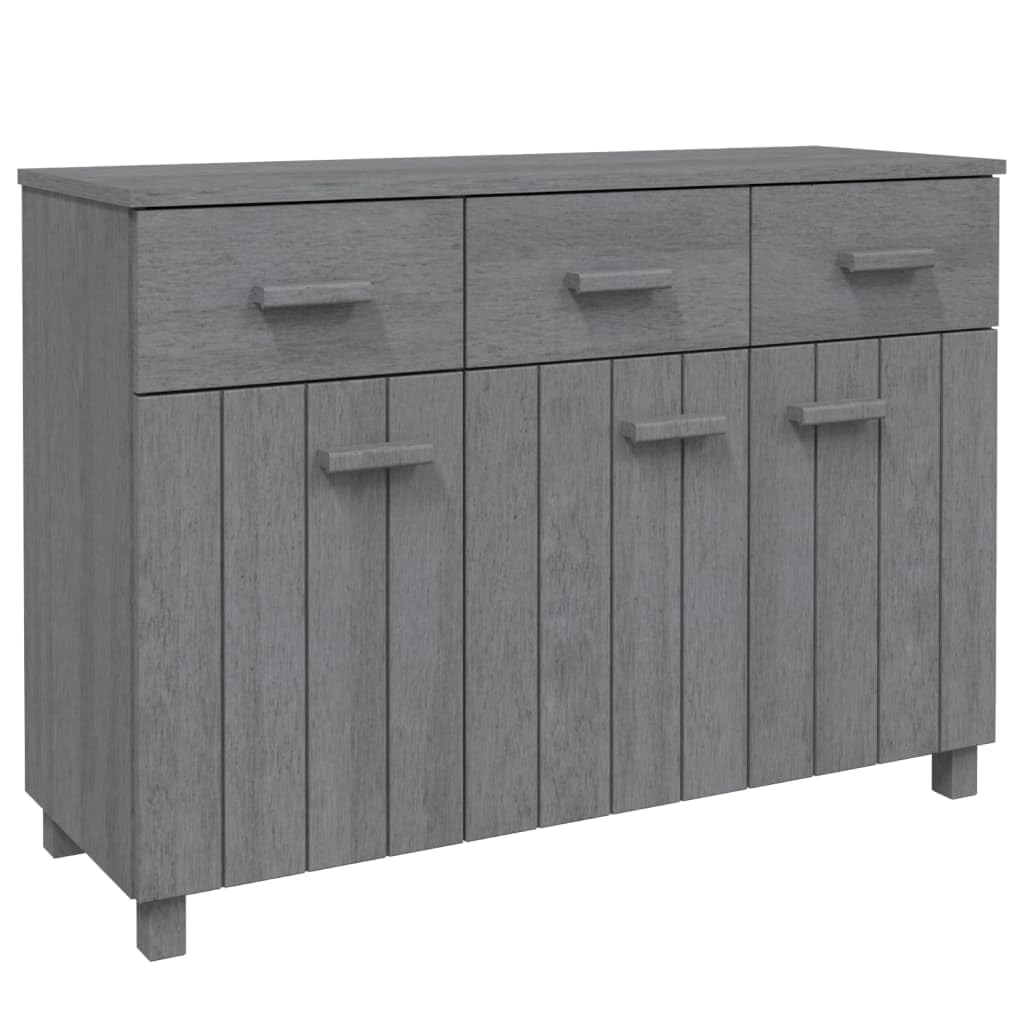 vidaXL Solid Wood Sideboard 'HAMAR' - Dark Gray, 44.5&quot;x15.7&quot;x31.5&quot;, Convenient Drawer Cabinet, Ample Storage, Sturdy Construction - Ideal for Various Decor Styles