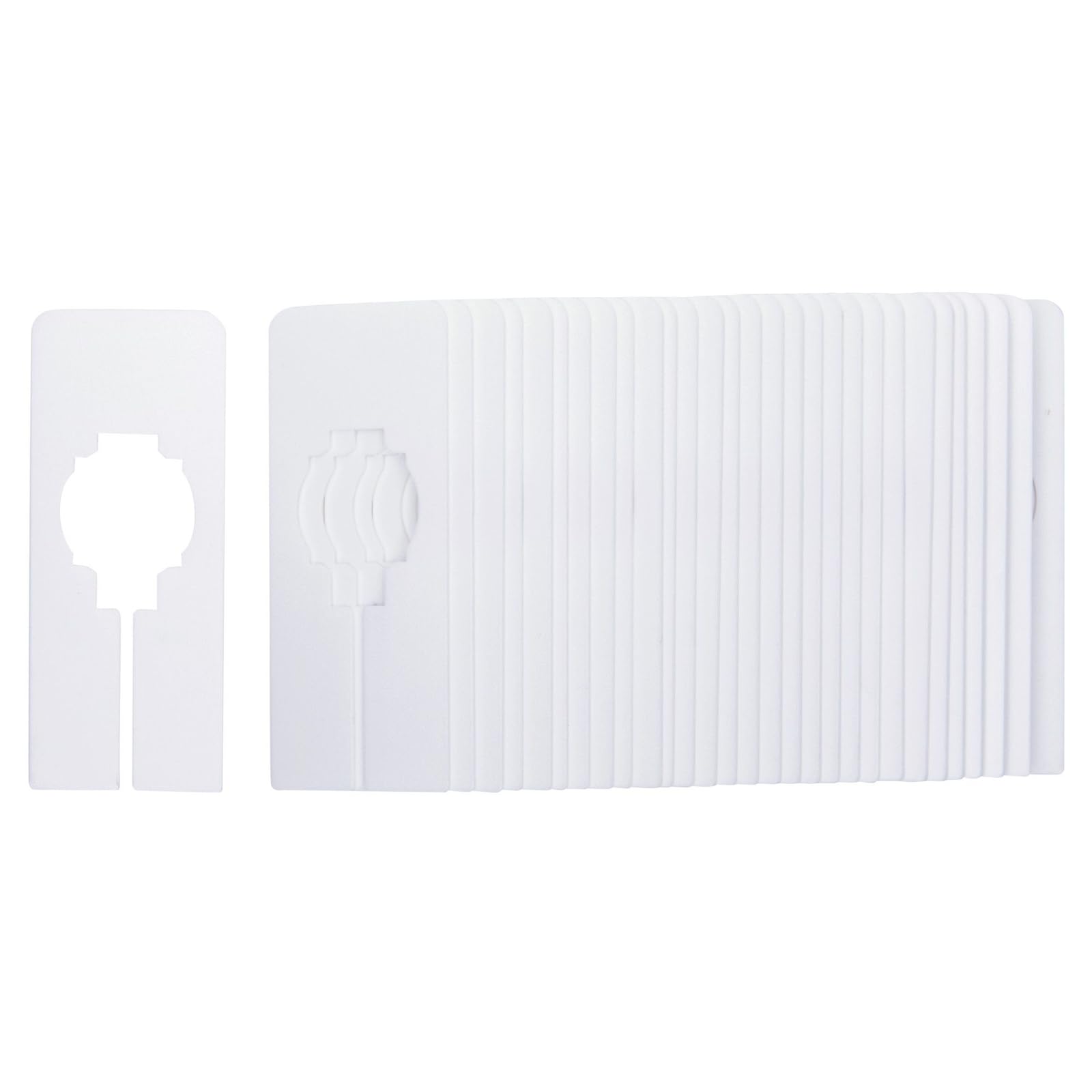 Juvale 60 Pack Plastic Closet Dividers For Hanging Clothes, Blank White Tags For Department Stores, Clothing Rack Size Separator