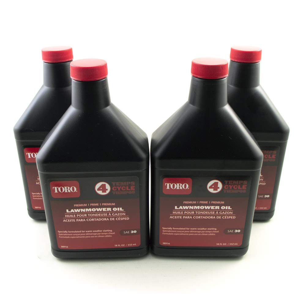 Pack Of 4 Toro 38916 Sae 30 4-Cycle Oil 18 Oz Bottle