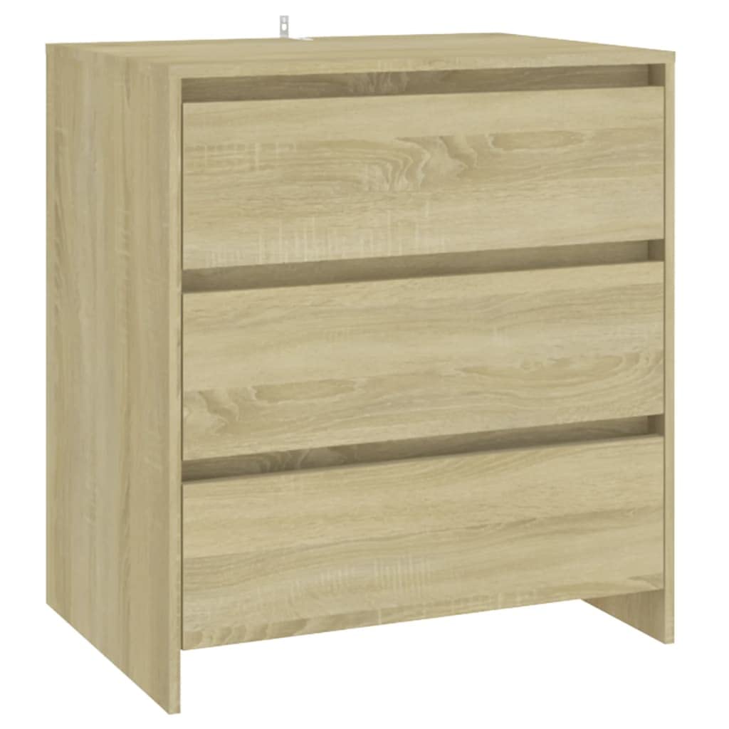 vidaXL Sideboard Sonoma Oak 27.6&quot;x16.1&quot;x29.5&quot; Chipboard