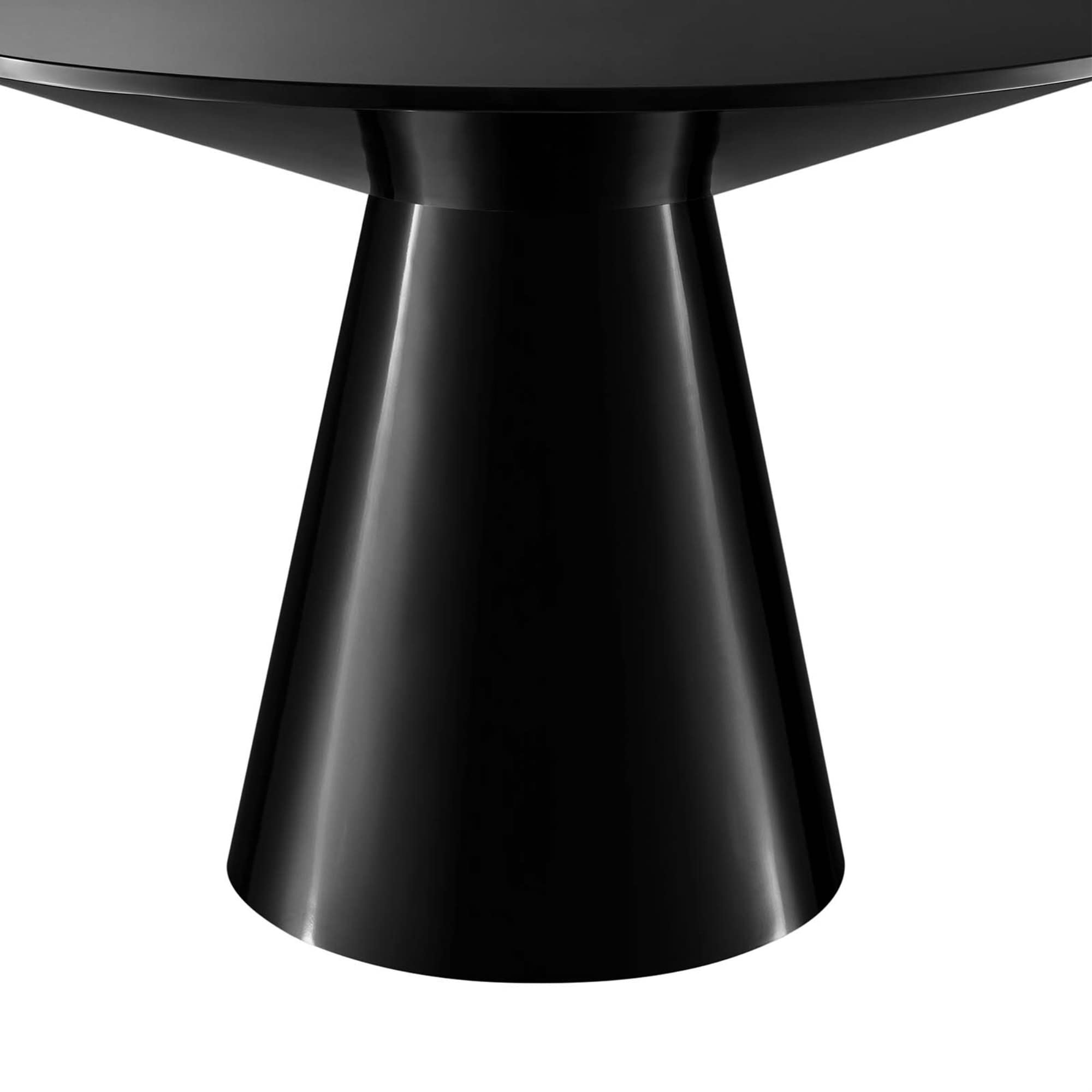 Modway Provision 47&Quot; Round Modern Style Mdf Wood Dining Table In Black