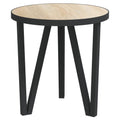 vidaXL Sonoma Oak Tea Table with Industrial-Style Design – Multifunctional MDF Table for Coffee, End Table, and Side Table Use