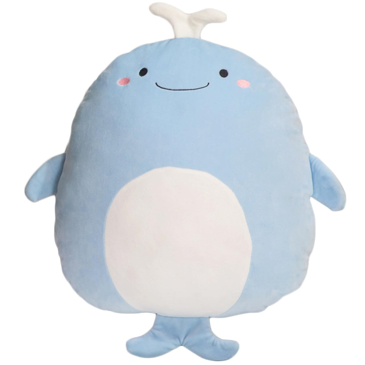 Whale Plush Hugging Pillow, Cute Whale Stuffed Animal Toy Plushie Animal Pillows Gifts for Birthday, Valentine, Christmas, 16 in