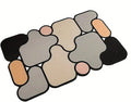 Roktry 5D Puzzle Style Bath Rug SpecialShaped Soft Toilet Bath Mat Entrance Floor Rug for Bathroom Toilet Bedroom Microfiber Sh