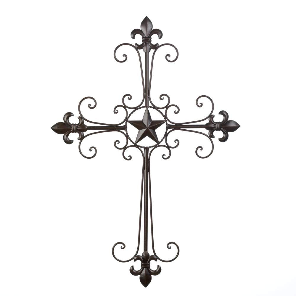 Sillyshores Wough Io Feu De Lis Wa Coss (pak of 1 EA) Lone Star Wall Cross