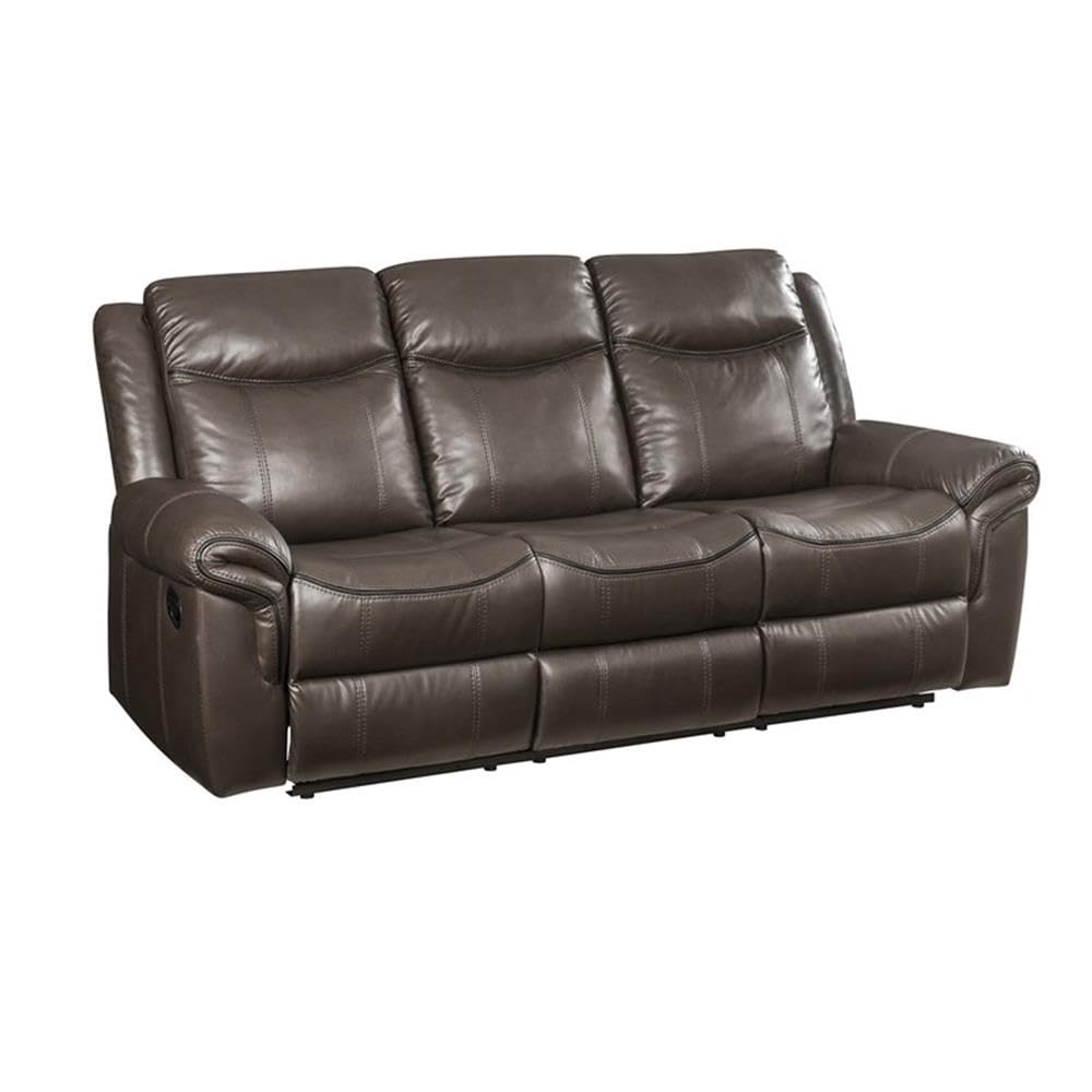 Acme Lydia Motion Sofa with USB Port in Brown Leather Aire