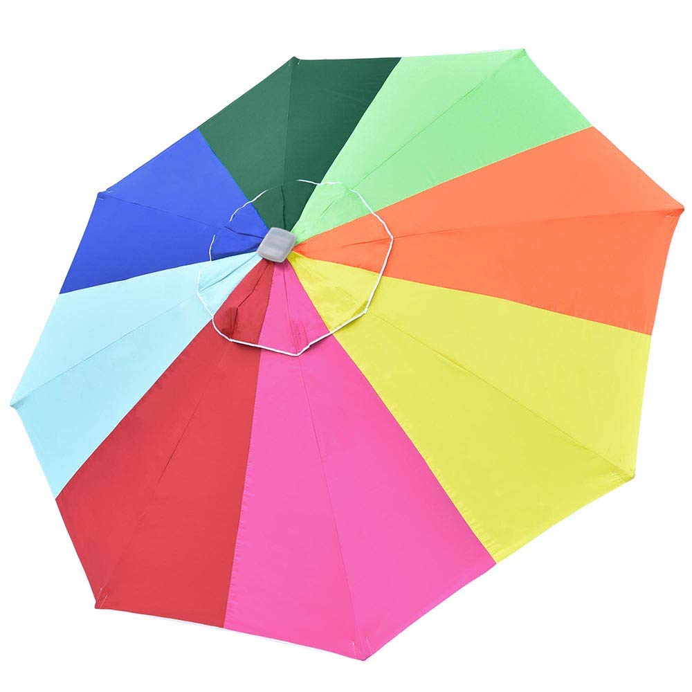 Yescom 10Ft Uv50+ Universal Replacement Umbrella Canopy Sun Shading Outdoor Patio Beach Chair Parasol Cover(Top Only)