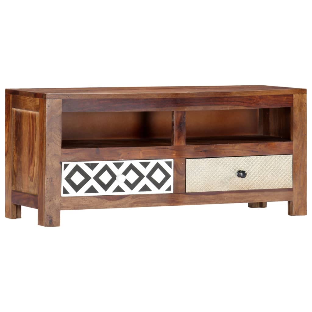 vidaXL Solid Sheesham Wood TV Stand