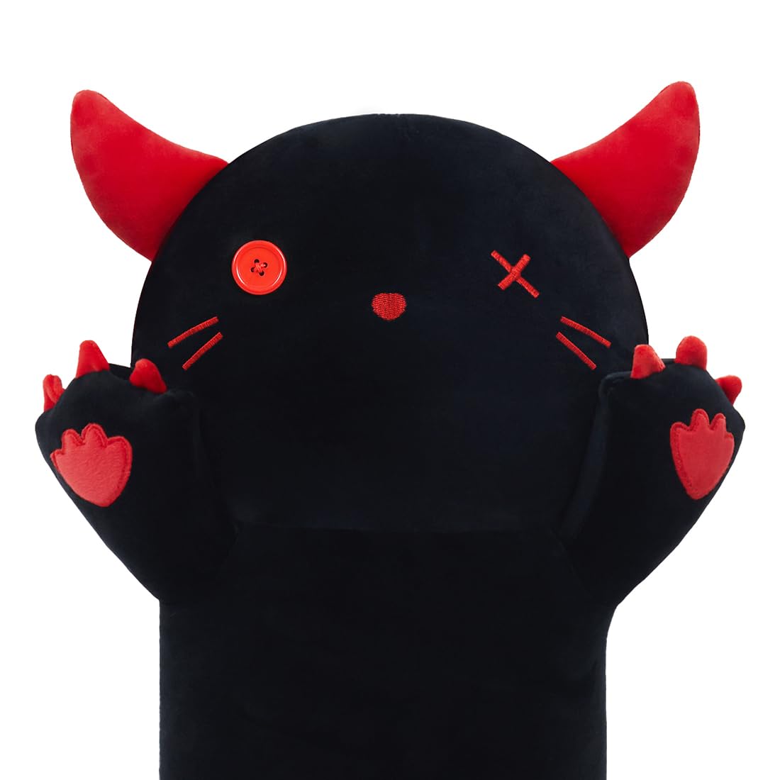 Miaohaha Long Plush Demon Toy Stuffed Animal Demon Plush Toy Pillow Hugging Pillow Gift For Kids And Girls(Demon,70Cm/27.5In)