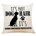 M-Qizi German Shorthaired Pillow Covers, 18X18 Decorative Dog Pillow Covers, German Shorthaired Pointer Gifts, Dog Gifts For Wom