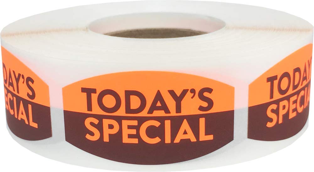 Today'S Special Grocery Store Food Labels .75 X 1.375 Inch 500 Total Adhesive Stickers