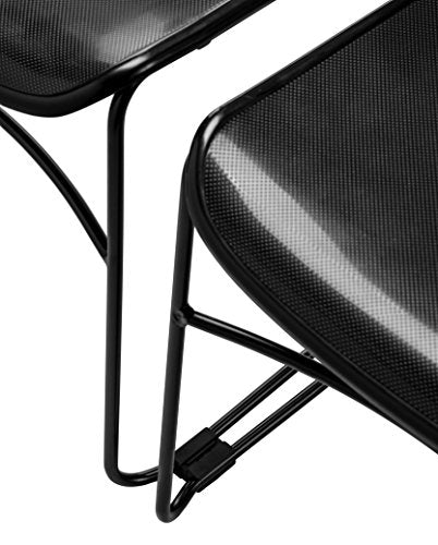 National Public Seating Commercialine® 850 Series Multi-Purpose Ultra Compact Stack Chair, Black
