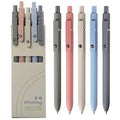 sencoo 5 pack Blue Gel Pens Quick Dry Ink Pens Fine Point Retractable Roller Ball Pens 0.5mm Smooth Writing Pens Cute Pens Aesth
