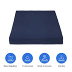 Covers & All Square Cushion Slipcover For Patio, Water, Tear & Uv Resistant Pu Coated Polyester Couch Sofa Seats With Double Zip