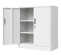 CJF Metal Storage Cabinets with Shelves and Doors, Steel Locking Cabinet for Home Office, Garage, Utility Room and Basement, 36.