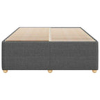 vidaXL Full Dark Gray upholstered Bed Frame - Modern Bedroom Essentials - Sturdy Design - Mattress Base