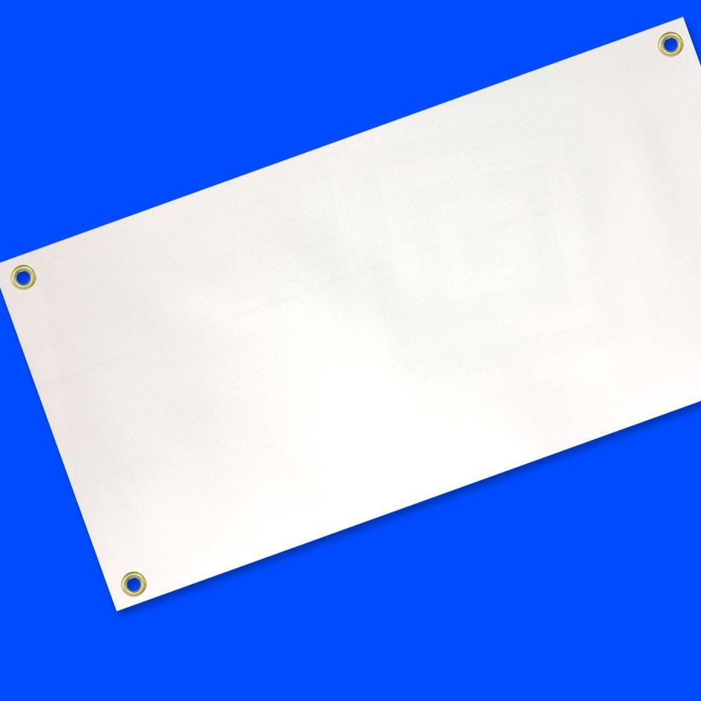 4 Less Co 3X6 Feet Blank Vinyl White Banner Sign With Grommets
