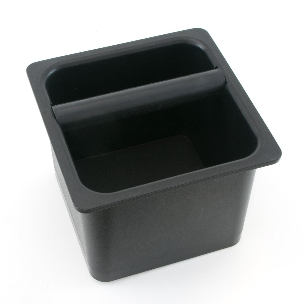 Barista Basics Durable Knockbox 6''X6''X5'' - Bpa-Free, In-Counter, Noise-Reducing With Rubber Gasket, Espresso Parts Warranty