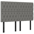 Vidaxl Durable Fabric Headboards, Dark Gray, Classic Design, Set Of 4, Perfect For Any Bedroom