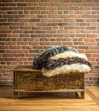 HomeRoots 2' X 3' Warm Gray New Zealand Natural Sheepskin Rug