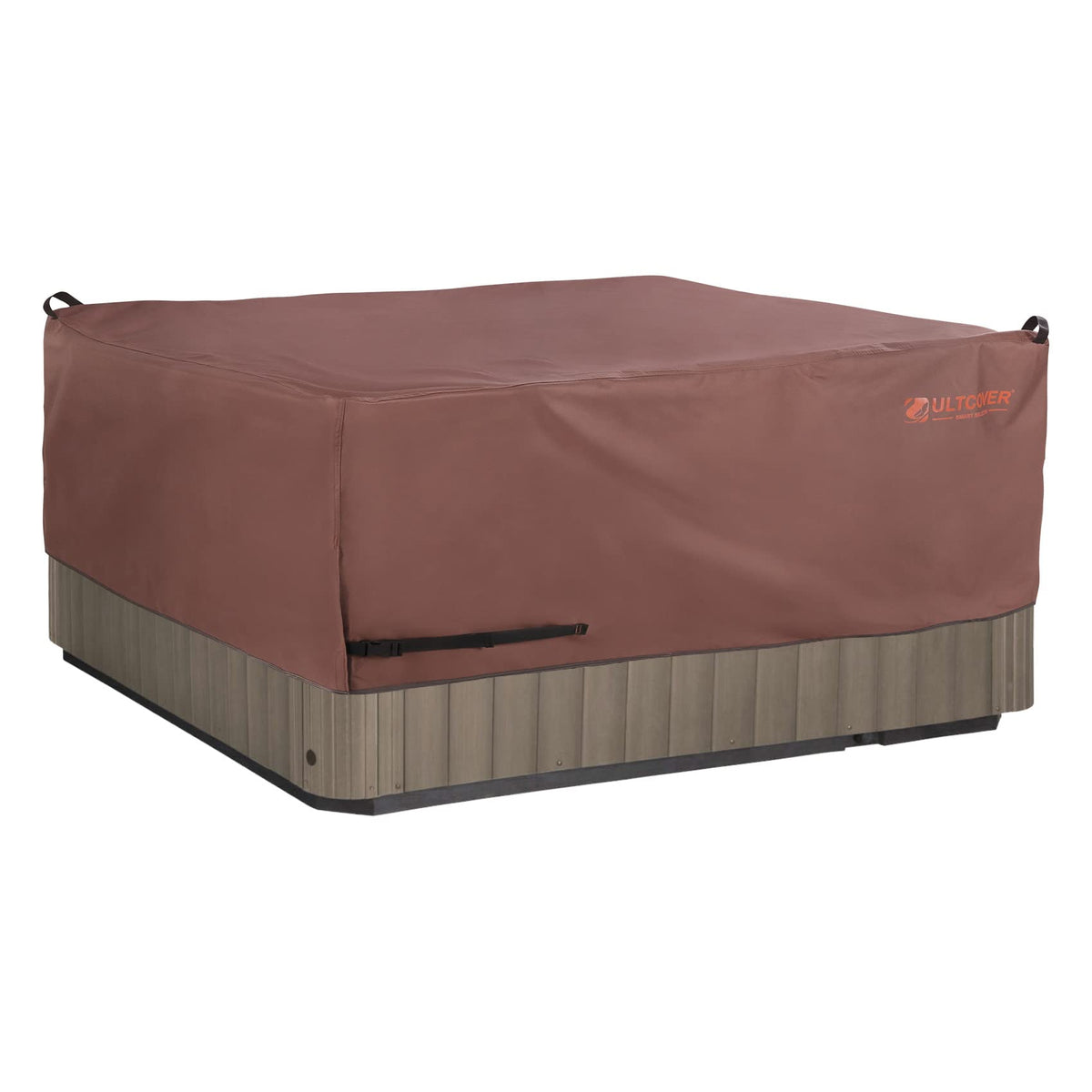 Ultcover Smart Selection Outdoor Hot Tub Hard Cover Protector Waterproof Square Spa Cover Cap 76 Inch