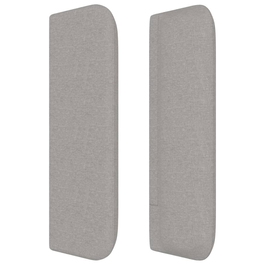 vidaXL Headboard, Upholstered Headboard for Bed Home, Bed Headboard with Ears, Bedroom Furniture, Light Gray 40.6"x6.3"x30.7"/34.6" Fabric