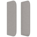 vidaXL Headboard, Upholstered Headboard for Bed Home, Bed Headboard with Ears, Bedroom Furniture, Light Gray 40.6"x6.3"x30.7"/34.6" Fabric