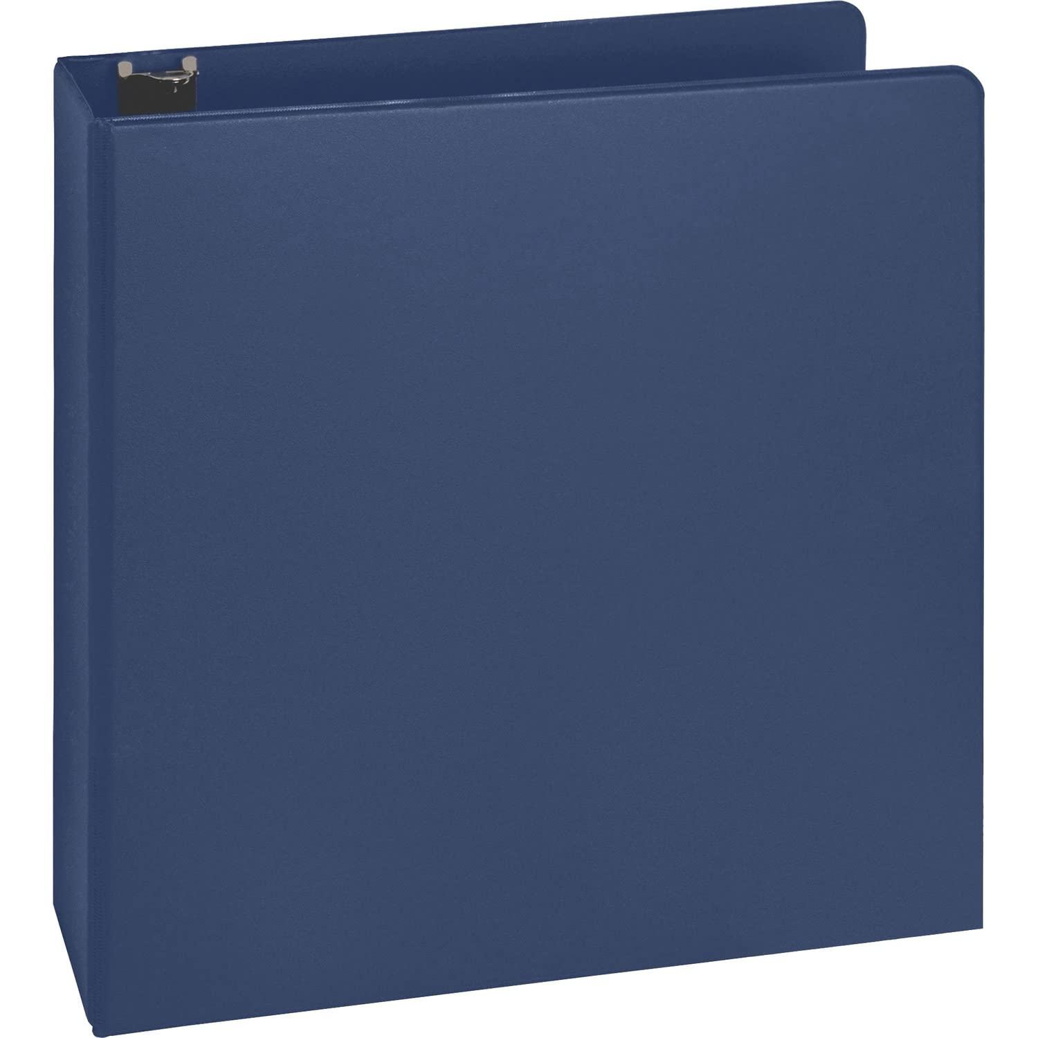 Business Source 16464 Round Ring Binder, W/ Pockets, 2-Inch , Dark Blue
