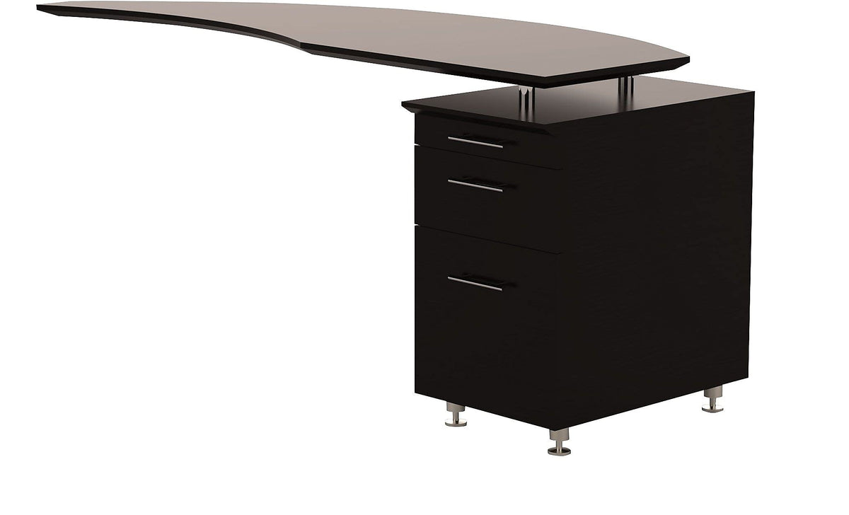 Safco Medina Desk, Mocha Laminate