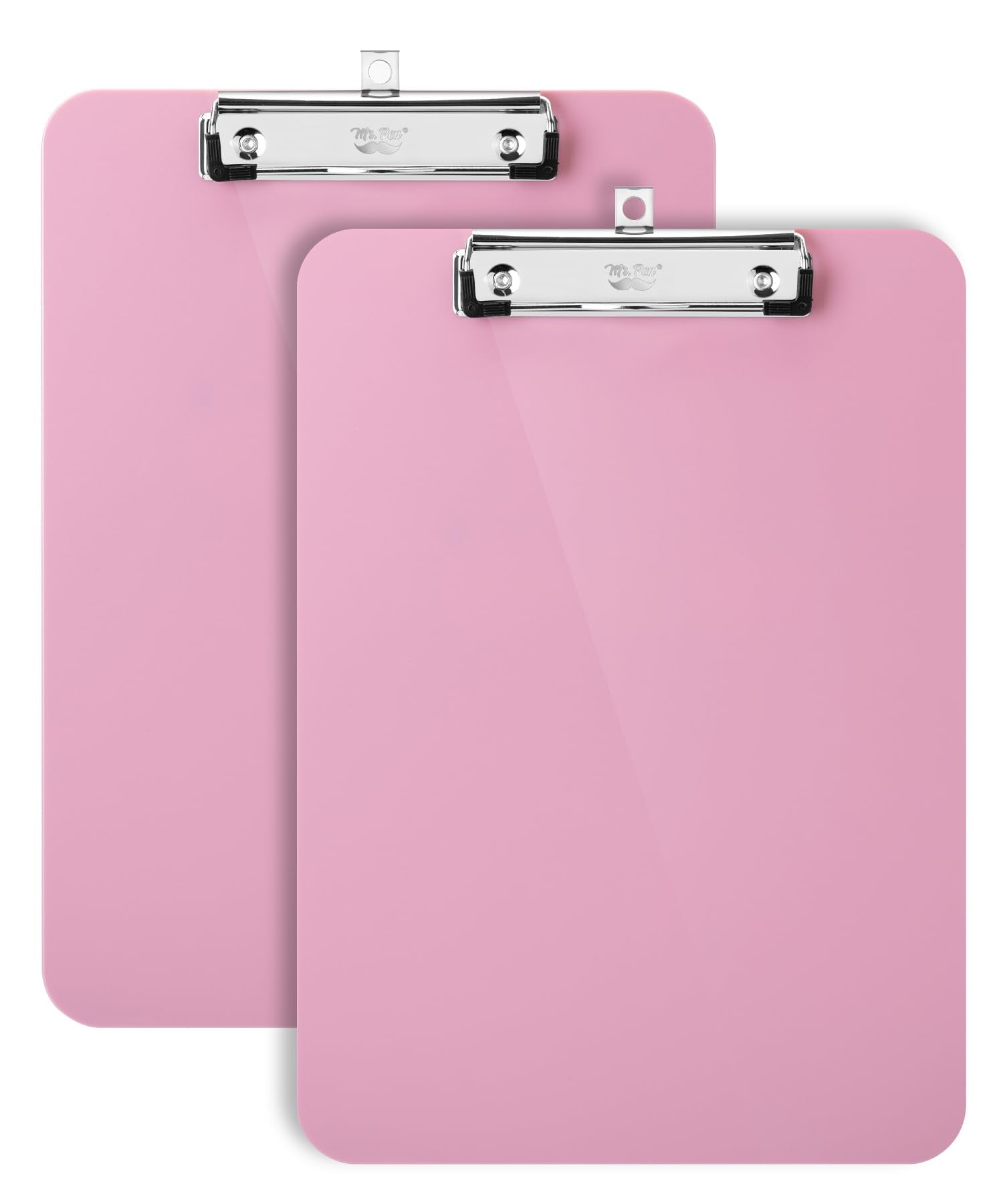 Mr. Pen- Plastic Clipboard, 12.5    X 9   , 2 Pack, Careys Pink, Clipboards For Kids & Adults, Clipboards Plastic, Clip Board, T