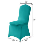 Algaiety Spandex Chair Cover,12Pcs,Chair Covers,Living Room Chair Covers,Removable Chair Cover Washable Protector Stretch Chair Cover For Party, Banquet,Wedding Event,Hotel(Turquoise)