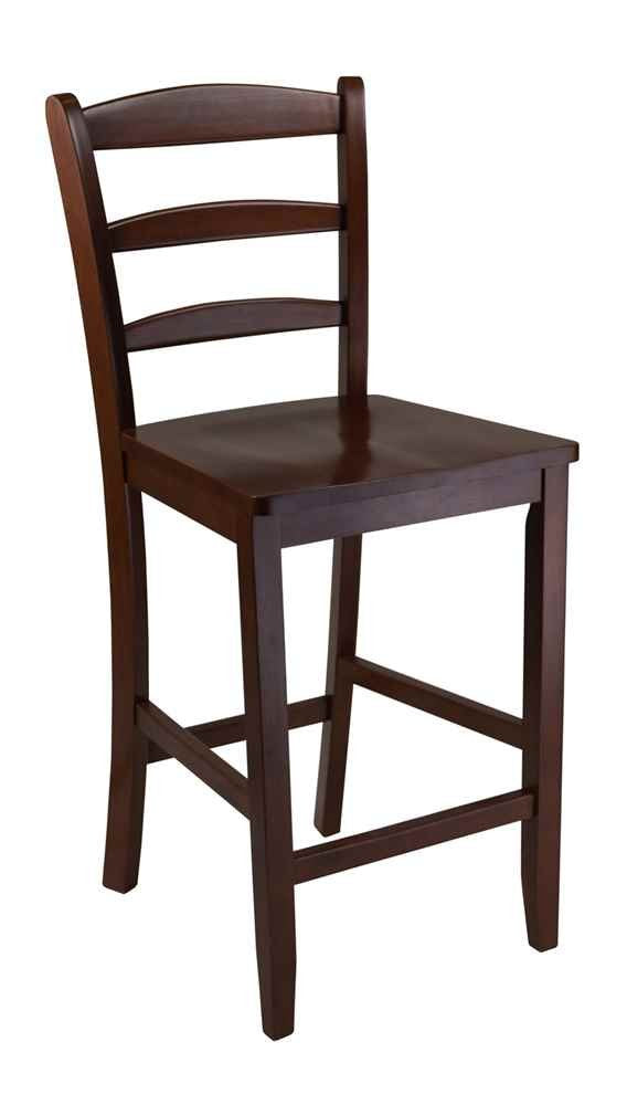 Winsome Benjamin Stool, 24&quot;, Antique Walnut