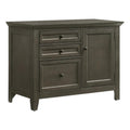 Intercon San Mateo Home Office 41" Wide Credenza with 4 Legs, Gray Furniture