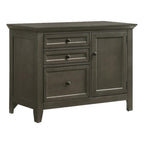 Intercon San Mateo Home Office 41" Wide Credenza with 4 Legs, Gray Furniture