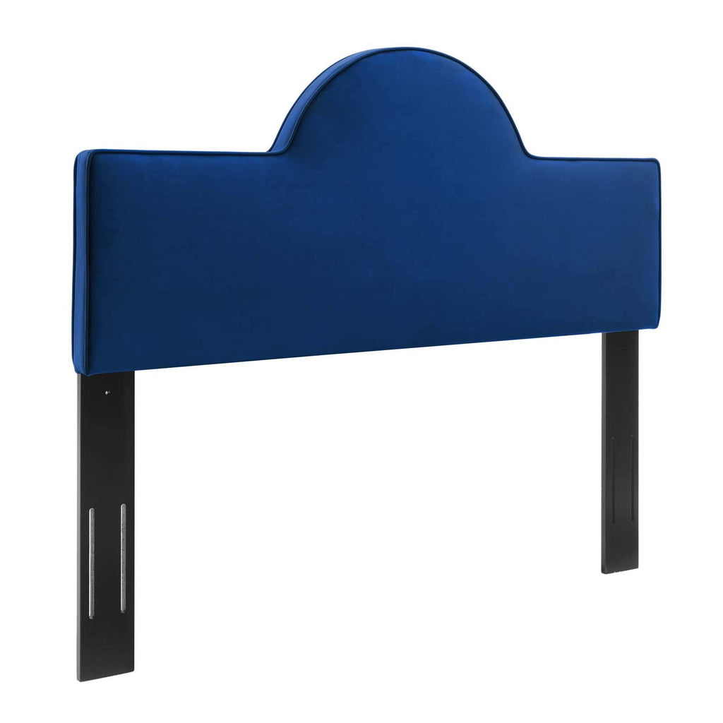 Modway Dawn Performance Velvet Headboard, King/Ca King, Navy