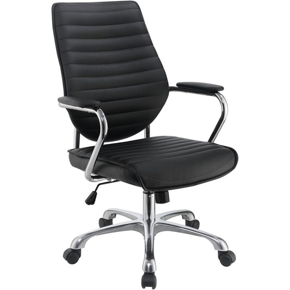 Coaster Home Furnishings Contemporary Black High-Back Office Chair