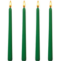 10 inch Green Taper Candles-Set of 4 Tapered Candle, Tall Candlesticks, Home Dinner Candle, Party, Wedding, Halloween, Christmas