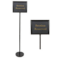 Sign Holder Stand For Restaurant Entrances, Adjustable Sign Stands For Display, Pedestal Sign Holder, Includes 8 Inserts | 28 In