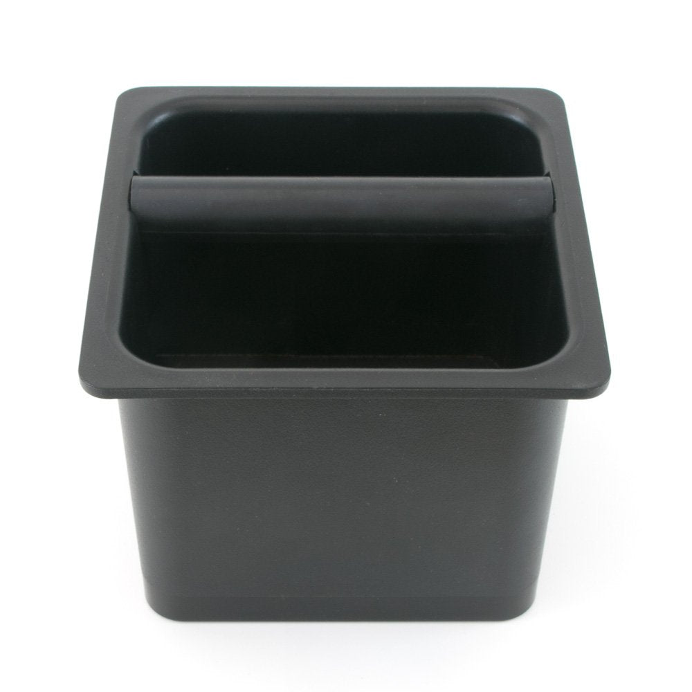 Barista Basics Durable Knockbox 6''X6''X5'' - Bpa-Free, In-Counter, Noise-Reducing With Rubber Gasket, Espresso Parts Warranty