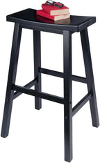 Stool Chair Wod Blk 29"H