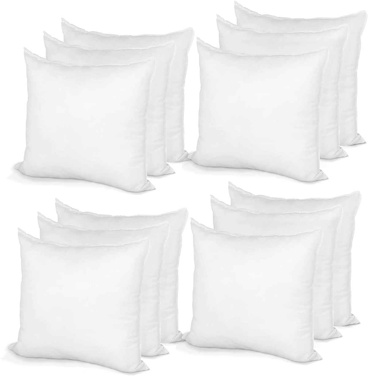 Hometex Canada Pillow Insert 21 ' X 21 ' Polyester Filled Standard Cover (12 Pack)