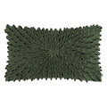 Kingrose Handmade 3D Floral Decorative Throw Pillow Case Cushion Covers For Bed Living Room 12 X 20 Inches Wool Green
