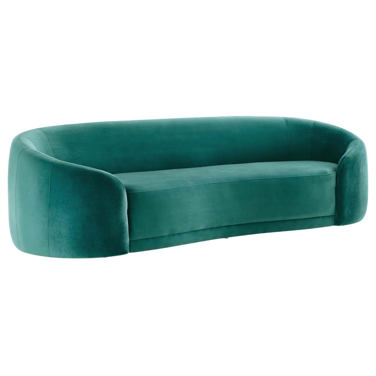 Modway Contessa Performance Velvet Sofa With Teal Finish Eei-5018-Tea