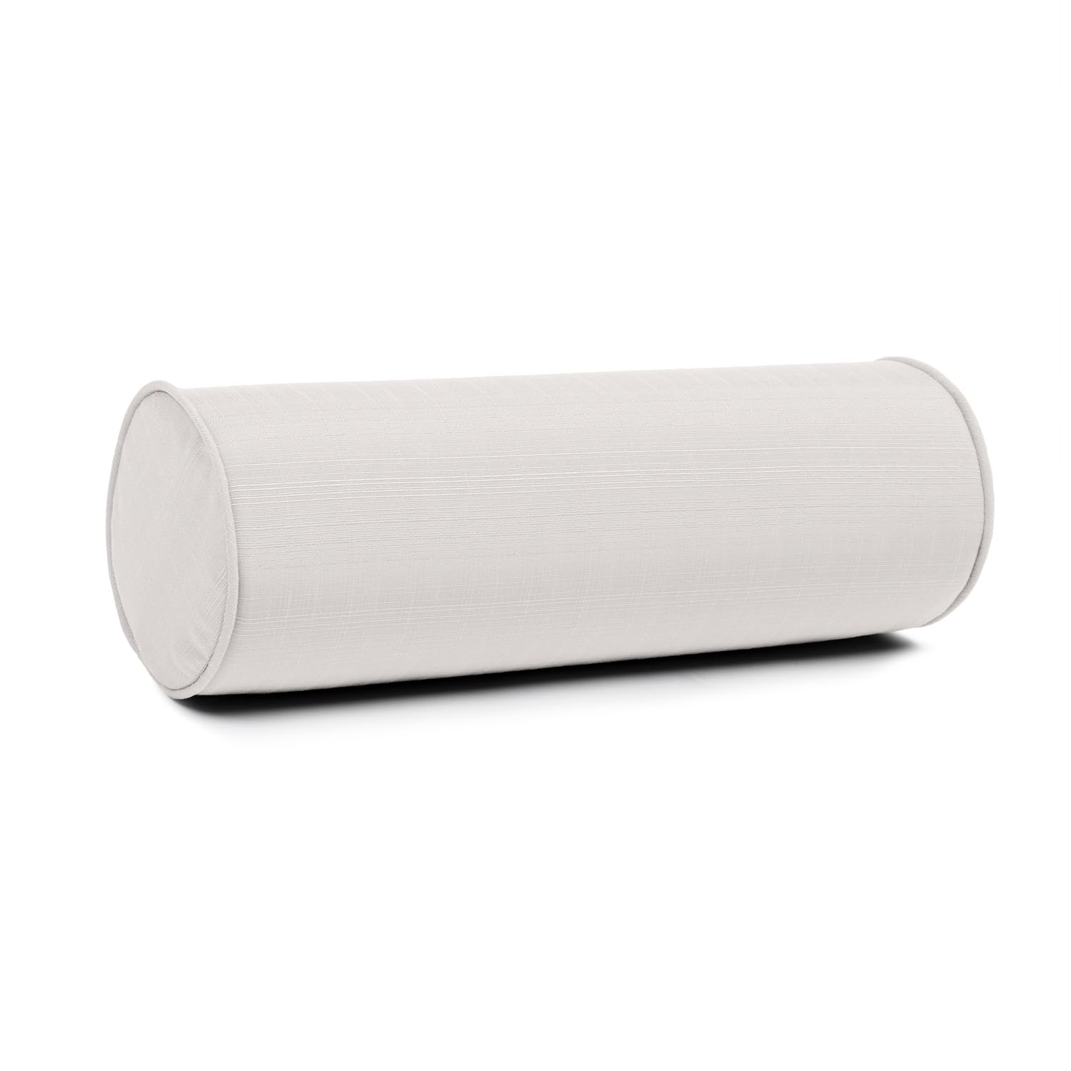 Sherry Kline Sunrise Indoor/Outdoor Neck Bolster Corded Edge Filled Pillow Eggshell 6'X18' Set Of 2