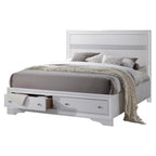 Best Quality Furniture Catherine Eastern King Bed Only Only, White