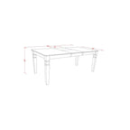 East West Furniture West7-Bch-W Weston 7 Piece Modern Set Consist Of A Rectangle Wooden Table With Butterfly Leaf And 6 Dining Chairs, 42X60 Inch, Black & Cherry