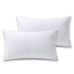 Phantoscope Pillow Inserts, 100% Virgin Fiber Hypoallergenic Polyester Throw Pillow Inserts, Square Pillows For Couch, Sofa, Bed, 12X20 Inch (Pack Of 2)