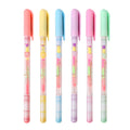 Xiannv 6 Pcs Rainbow Pens Kawaii Color Gel Pens Multicolor Pen Stationery Set For Girls Boys Kids Gifts,(0.8 Mm)