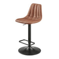 Npd Furniture And More Robert Pu Gaslift Swivel Bar Stool, (Set Of 2)